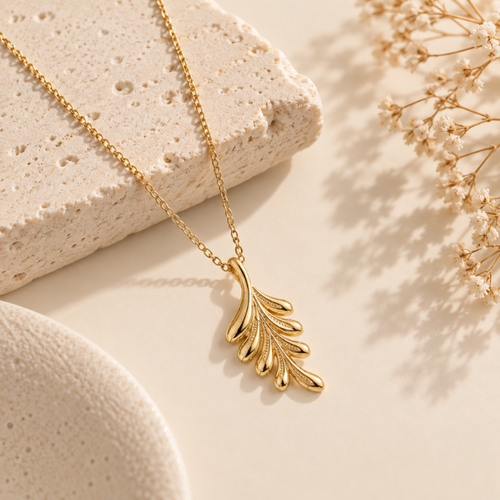 Golden Fern Necklace