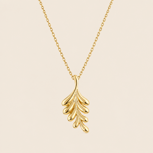 Golden Fern Necklace