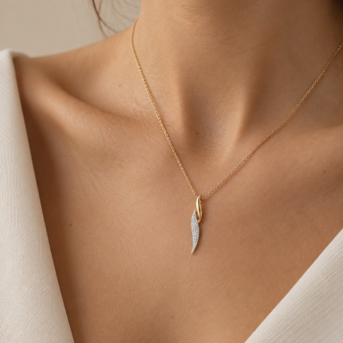 Twist Diamond Necklace
