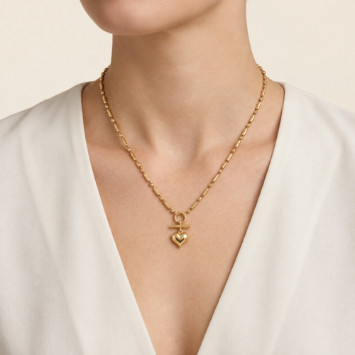Amore Toggle Gold Necklace