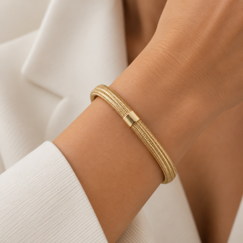 Flex Aura Medium Gold Bracelet