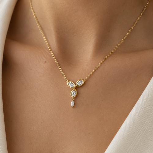 Aurelia Marquise Diamond Necklace