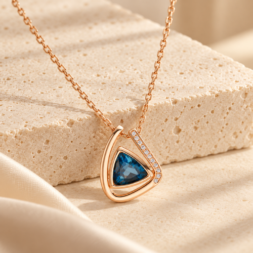 Azure Frame Diamond Necklace