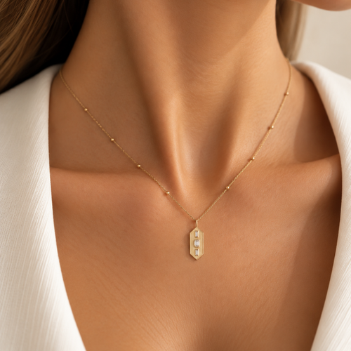 Trinity Baguette Necklace