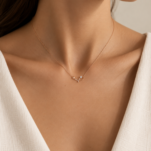 Arc Duo Diamond Necklace