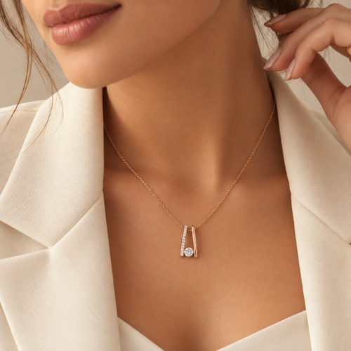 Duet Diamond Necklace