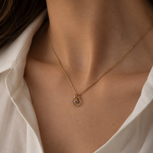 Blue Orbit Necklace