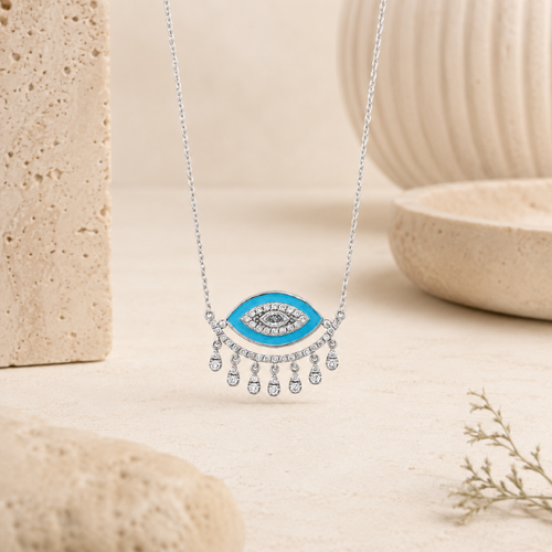 Iris Diamond Eye Necklace