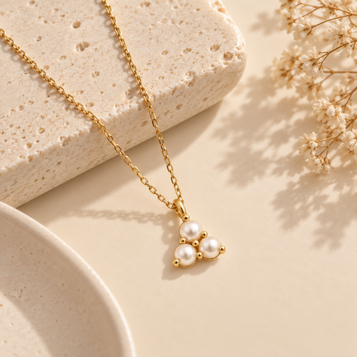 Trio Pearl Necklace