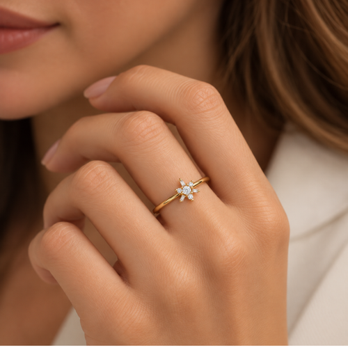 Celeste Diamond Star Ring