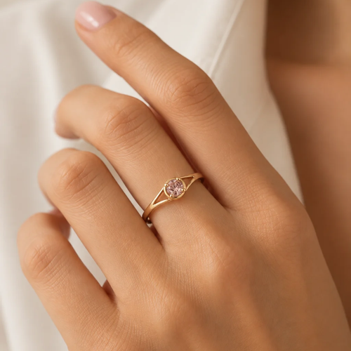 Pink Circle Ring