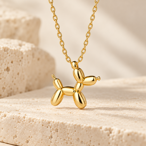 Pop Dog Gold Necklace