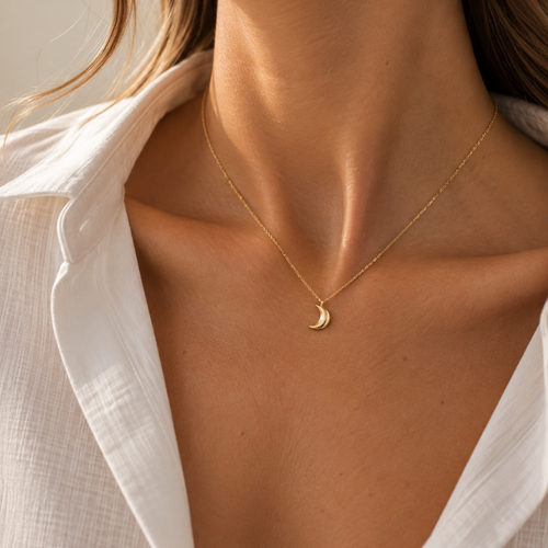 Luna Crescent Necklace