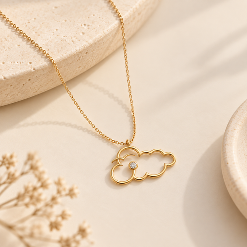 Little Cloud Diamond Necklace
