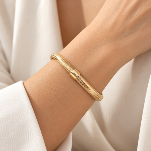 Flex Aura Large Gold Bracelet