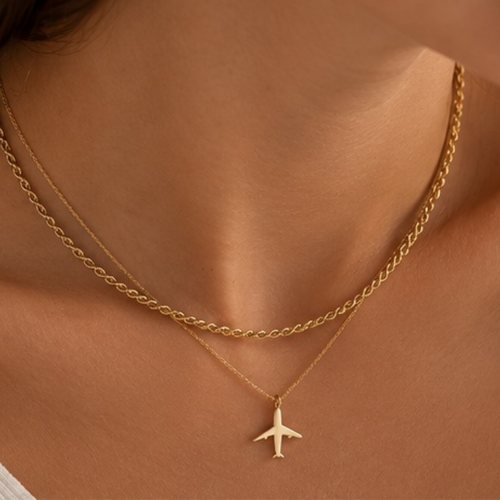 Take Me Away Gold Necklace