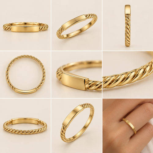 Heritage Twist Gold Ring