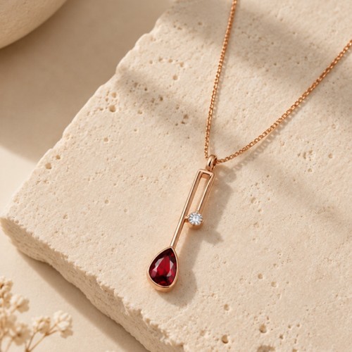 Rouge Line Necklace