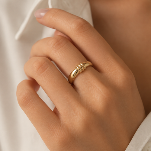 Sculpt Gold Ring
