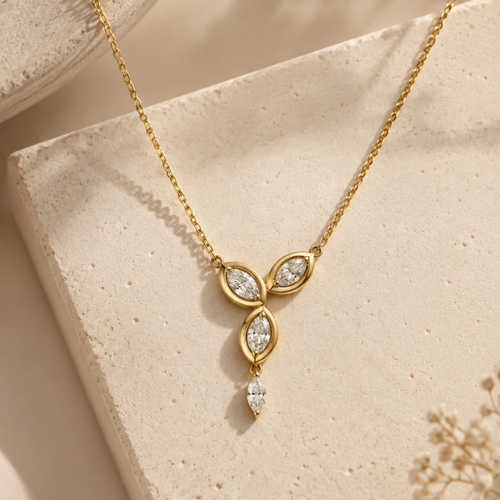 Aurelia Marquise Diamond Necklace