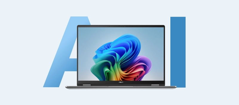 ASUS Vivobook 14 Flip Copilot+ PC ASUS Vivobook 14 Flip Copilot+ PC yapay zeka NPU gücü