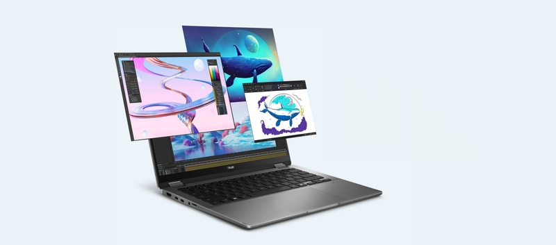 ASUS Vivobook 14 Flip Performans ASUS Vivobook 14 Flip Intel Core Ultra 7 256V işlemci performansı