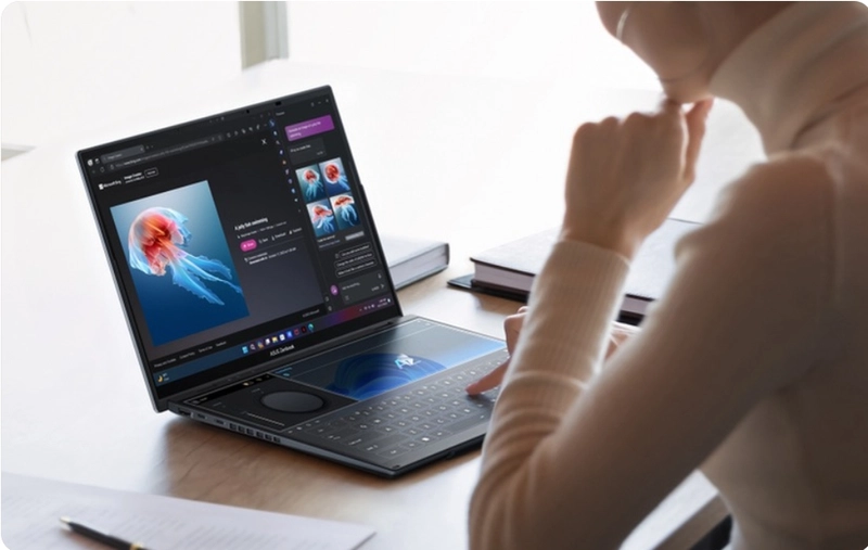 ASUS Zenbook Duo Intel Core Ultra 9 285H NPU performans�