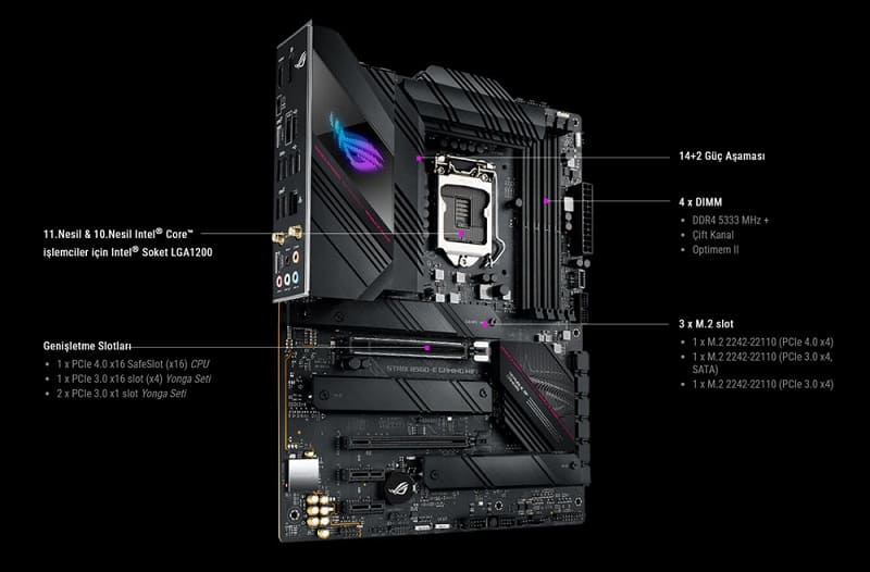 asus rog strix b560 e gaming wifi technical feature