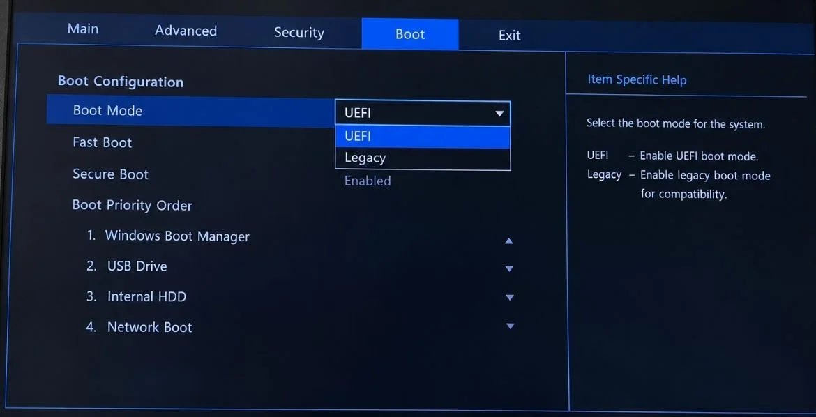 Legacy ve UEFI Uyumsuzlu�u