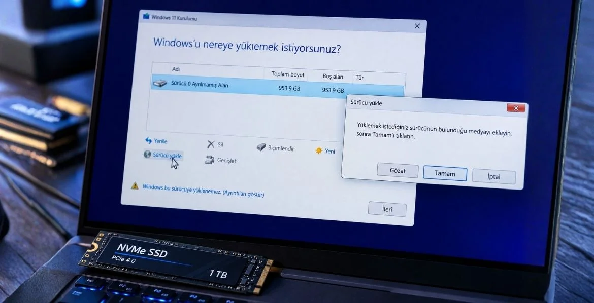 NVMe SSD ��in S�r�c� Y�kleme
