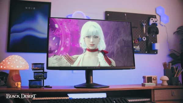 Alienware AW2725DF QD-OLED Panel Alienware AW2725DF 27 inç QHD QD-OLED gaming monitör masaüstü kullanımı