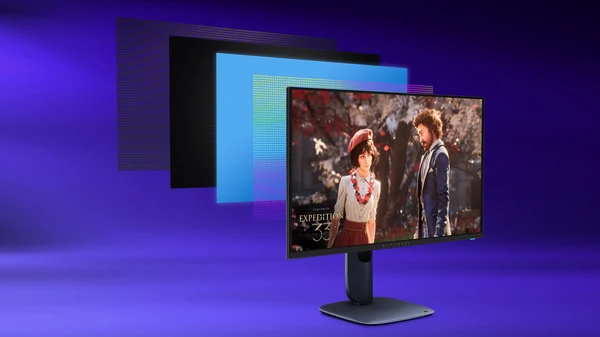 Alienware AW2725Q 27 in� 4K QD-OLED gaming monit�r panel katmanlar� g�r�n�m�