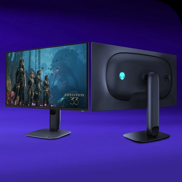 Alienware AW2725Q gaming monit�r �n ve arka tasar�m g�r�n�m�