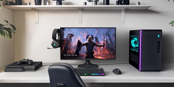 Alienware AW2725QF gaming monit�r masa�st� kurulumu ve konsol ba�lant�s�