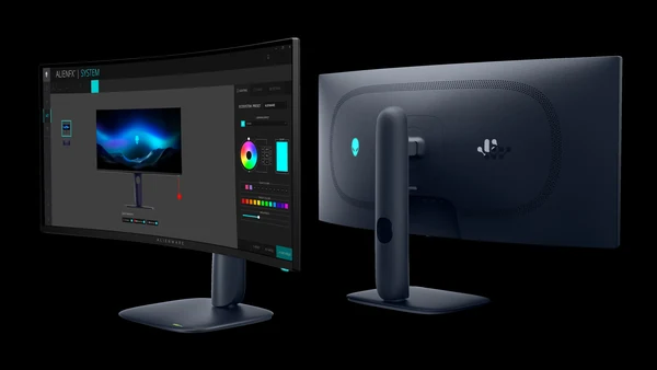 Alienware AW3425DW gaming monit�r AW30 tasar�m� ve AlienFX ayd�nlatma ayarlar�