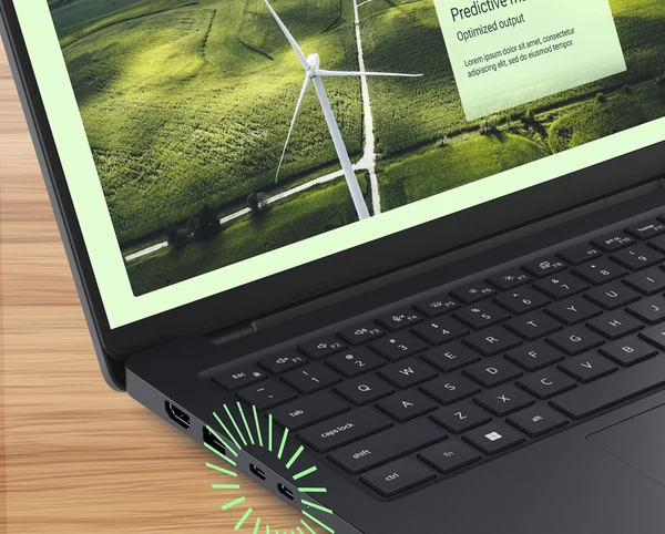Dell Pro Max 14 Tasarım ve Taşınabilirlik Dell Pro Max 14 mobil iş istasyonu ince gövde tasarımı ve port yerleşimi