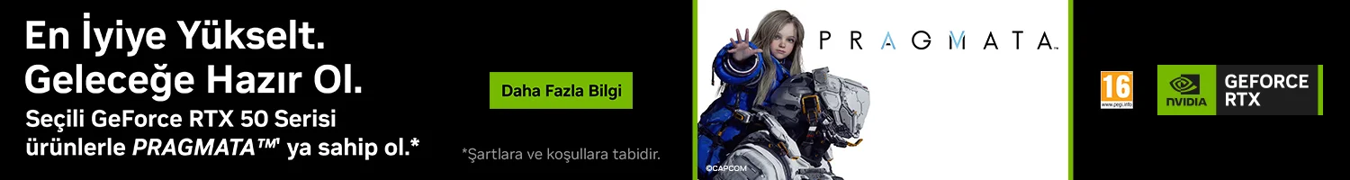 Se�ili GeForce RTX50 Serisi �r�nlerle Pragmata Oyun Kodu Hediye