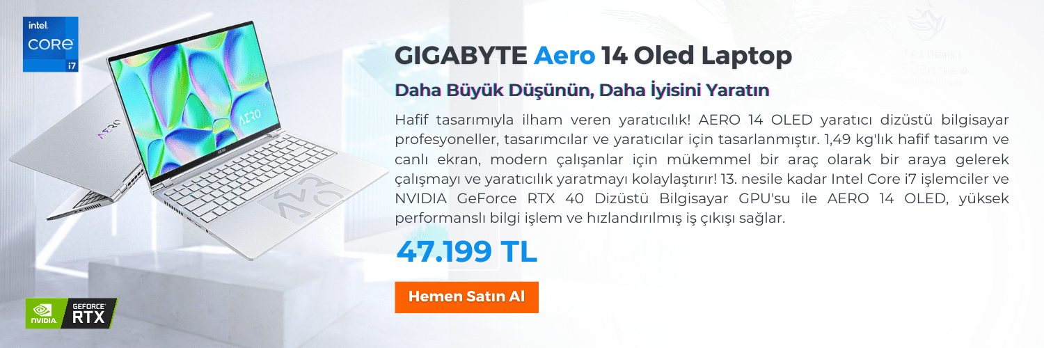 Gigabyte Aero 14 Oled Dizst Bilgisayar