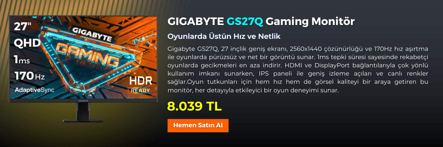 Gigabyte GS27Q Gaming Monitr