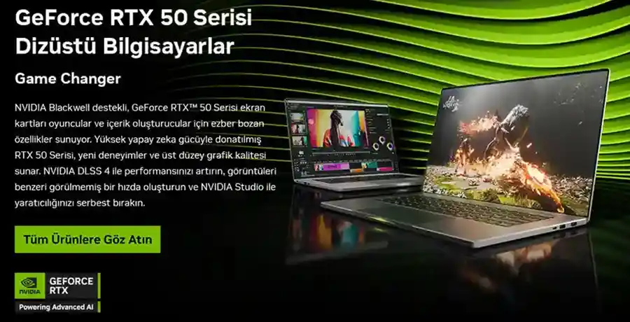 NVIDIA GeForce RTX50 Dizst Bilgisayarlar