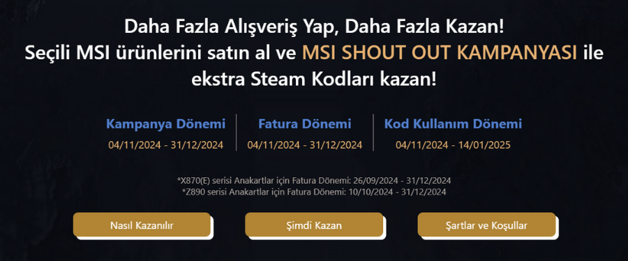 MSI Shout Out Kampanyas Hakknda