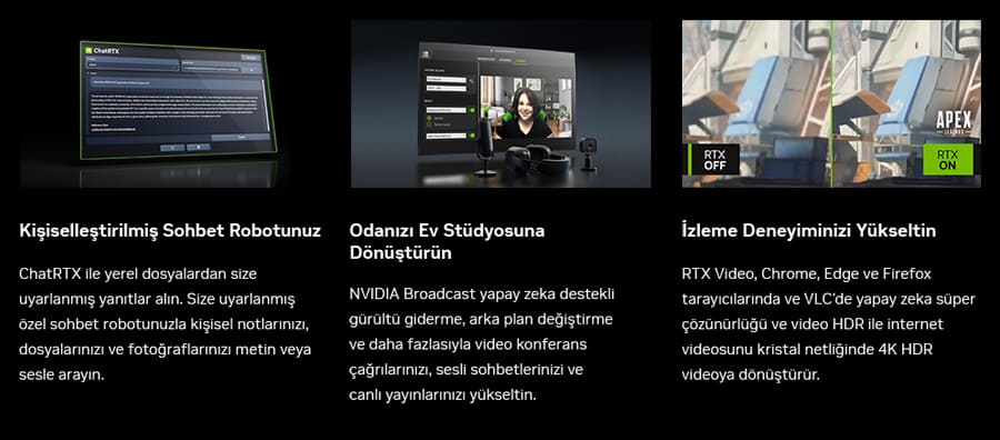 NVIDIA ChatRTX, Broadcast ve RTX Video Uygulamalar