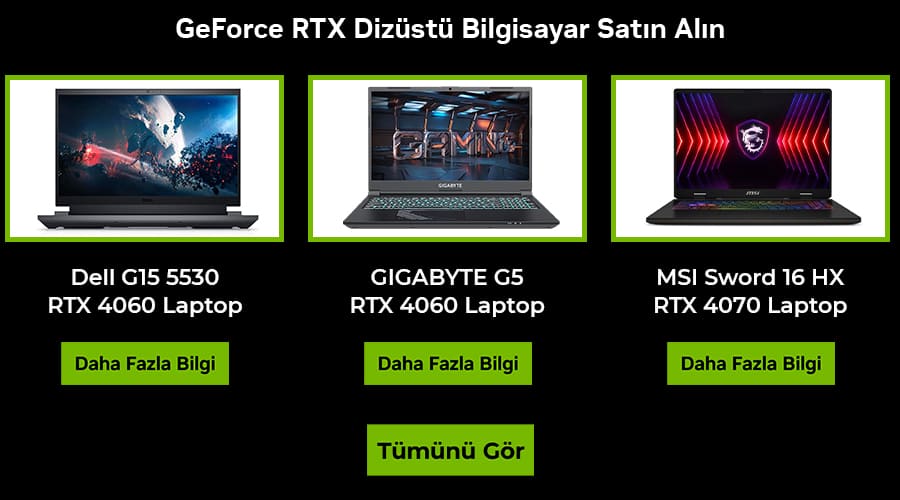 NVIDIA GeForce RTX40 Laptoplar