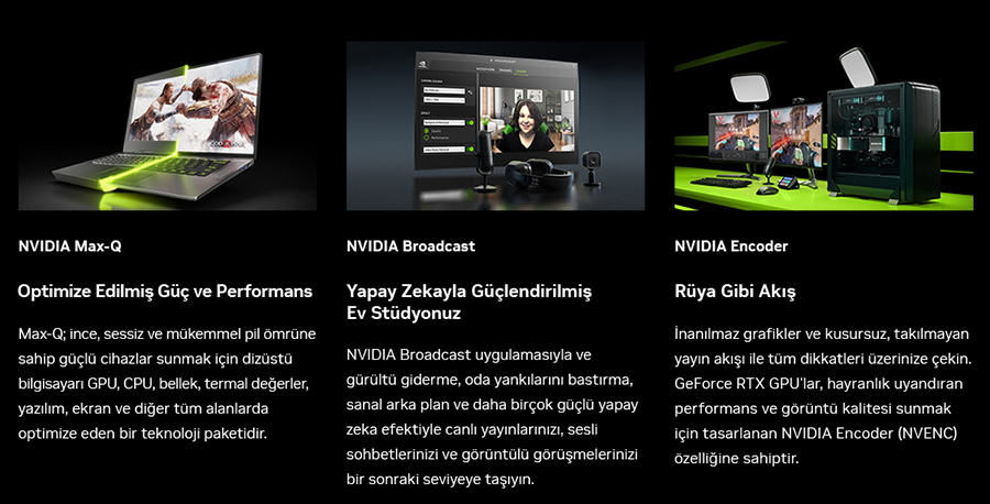 NVIDIA Black Friday Kampanyas Max-Q, Broadcast ve Encoder