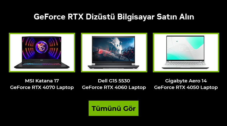 NVIDIA GeForce RTX Dizst Bilgisayar Frsatlar