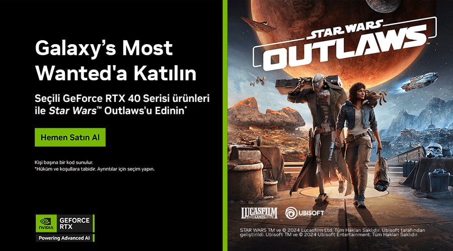 Seili GeForce RTX 40 Serisiyle Star Wars Outlaws'u Edinin