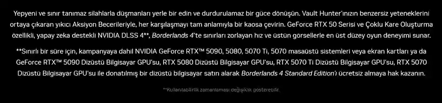 NVIDIA Borderlands Kampanyas� Hakk�nda