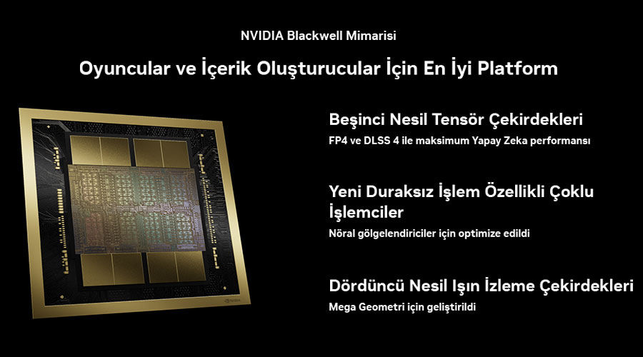 NVIDIA GeForce RTX50 Masast Bilgisayarlar Blackwell Mimarisi