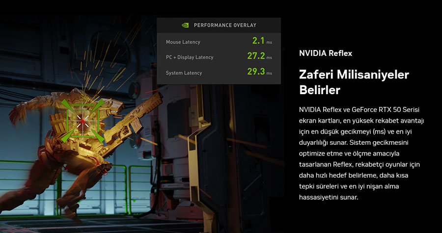 NVIDIA GeForce RTX50 Masast Bilgisayarlar Reflex