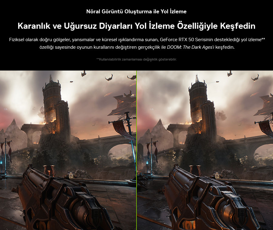 NVIDIA GeForce RTX50 ile Serisi Ray Tracing